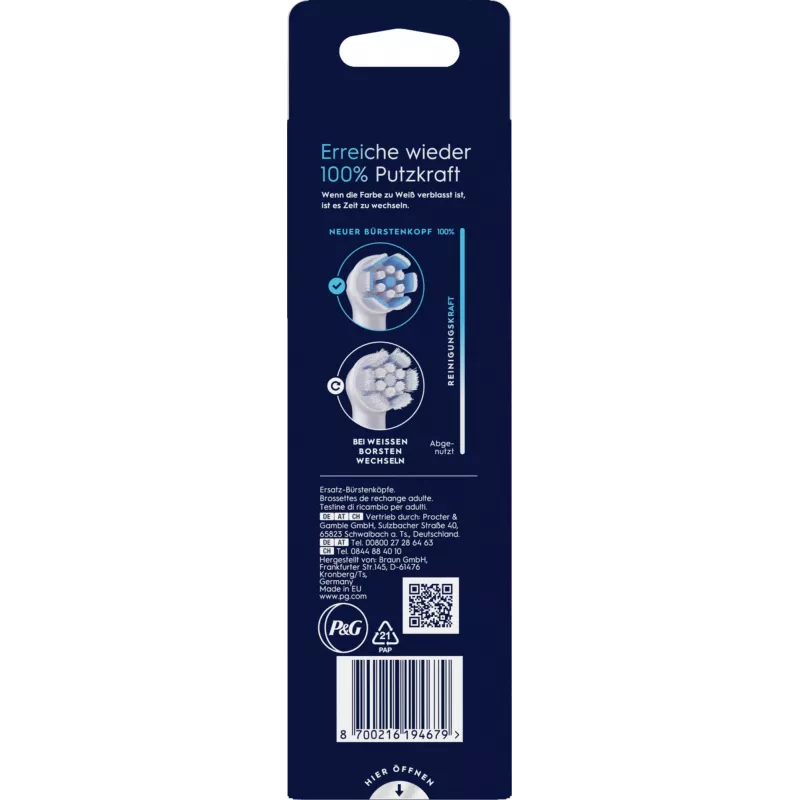 Oral-B hambaharjapea 6 tk Valge