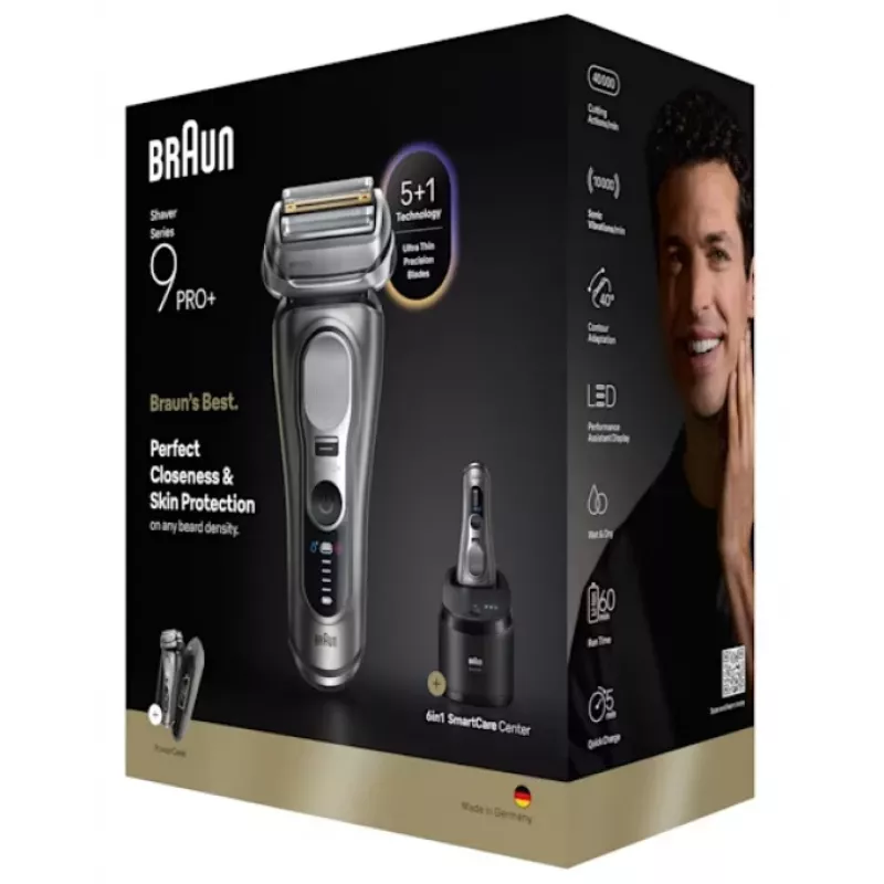 Fooliumpardel Braun Series 9 Pro+ 9675cc Hall Hõbedane Roostevaba teras
