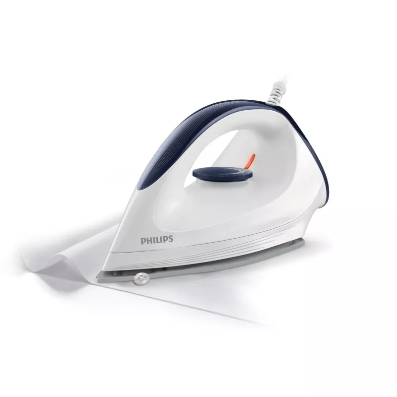 Philips GC160/02 kuivtriikraud, Kuivtriikraud, DynaGlide tallaplaat, 1,8 m, valge, 1200 W