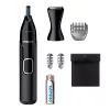 Ninatrimmer Philips 5000 NT5650/16 — patareitoitega, AA, veekindel, roostevabast terasest terad, 3 kammi, reisikott