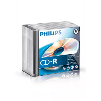Philips CD-R CR7D5NS10/00, 52x, CD-R, 700 MB, 10 tk