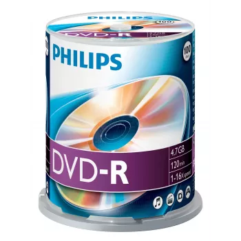 DVD-R Philips DM4S6B00F/00 4,7 GB 100 tk