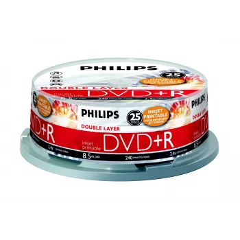 Philips DVD+R DR8I2B25F/00, 25 tk, 8,5 GB