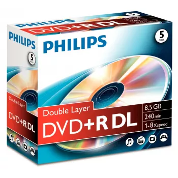 DVD+R DL Philips DR8S8J05C/00 8,5 GB 240 min 8x