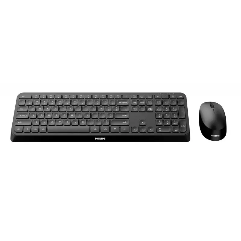 Philips 3000 seeria SPT6307B/31 klaviatuur hiirega Universaalne RF Juhtmevaba QWERTY Inglise Must
