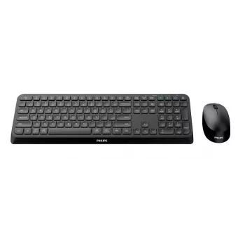 Philips 4000 seeria SPT6407B/31 klaviatuur Hiir kaasas Universaalne RF-juhtmevaba + Bluetooth QWERTY Inglise Must