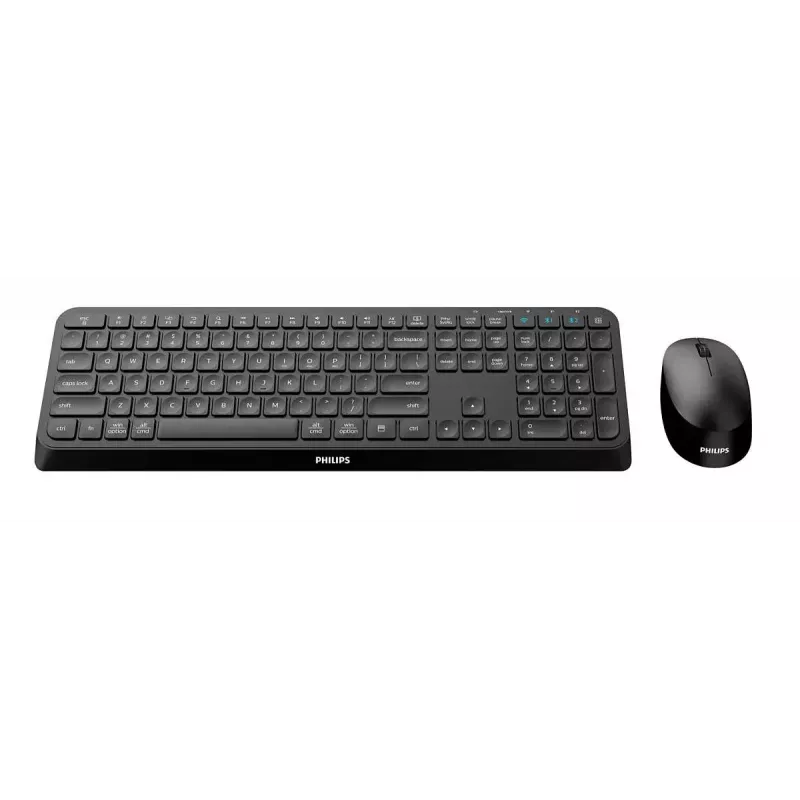 Philips 4000 seeria SPT6407B/31 klaviatuur Hiir kaasas Universaalne RF-juhtmevaba + Bluetooth QWERTY Inglise Must