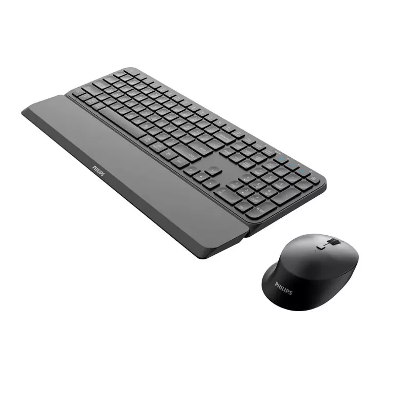 Philips 6000 seeria SPT6607B/31 klaviatuur koos hiirega Universaalne RF Wireless + Bluetooth Must