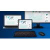 Philips 6000 seeria SPT6607B/31 klaviatuur koos hiirega Universaalne RF Wireless + Bluetooth Must