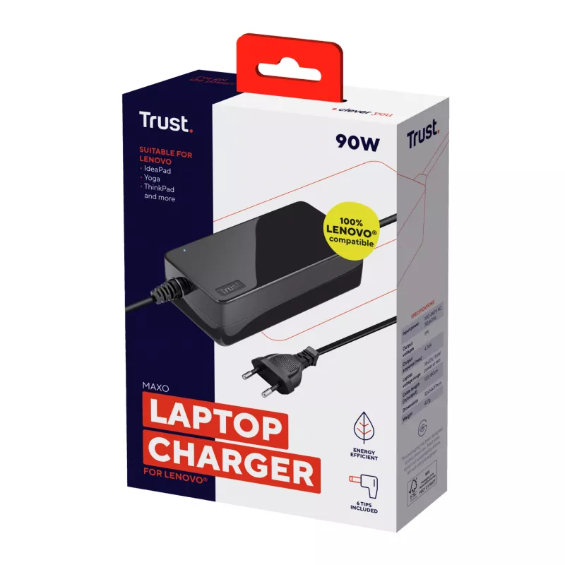 Trust 23394 toiteadapter/inverter siseruumidesse 90 W must