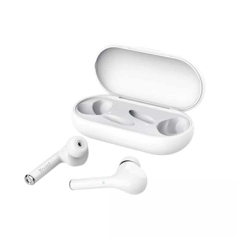 Trust Nika Peakomplekt Tõeline Juhtmevaba Stereo (TWS) Kõrvasisene Kõned/Muusika Bluetooth Valge