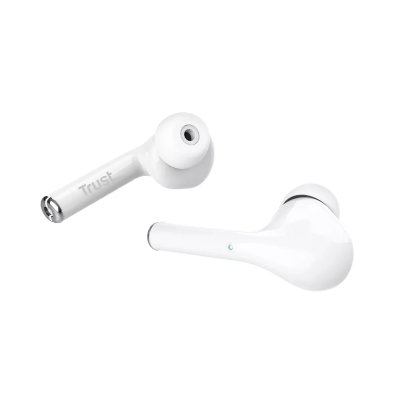 Trust Nika Peakomplekt Tõeline Juhtmevaba Stereo (TWS) Kõrvasisene Kõned/Muusika Bluetooth Valge