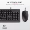 Trust Primo klaviatuur hiirega universaalne USB AZERTY Belgia must