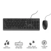 Trust Primo klaviatuur hiirega universaalne USB AZERTY Belgia must