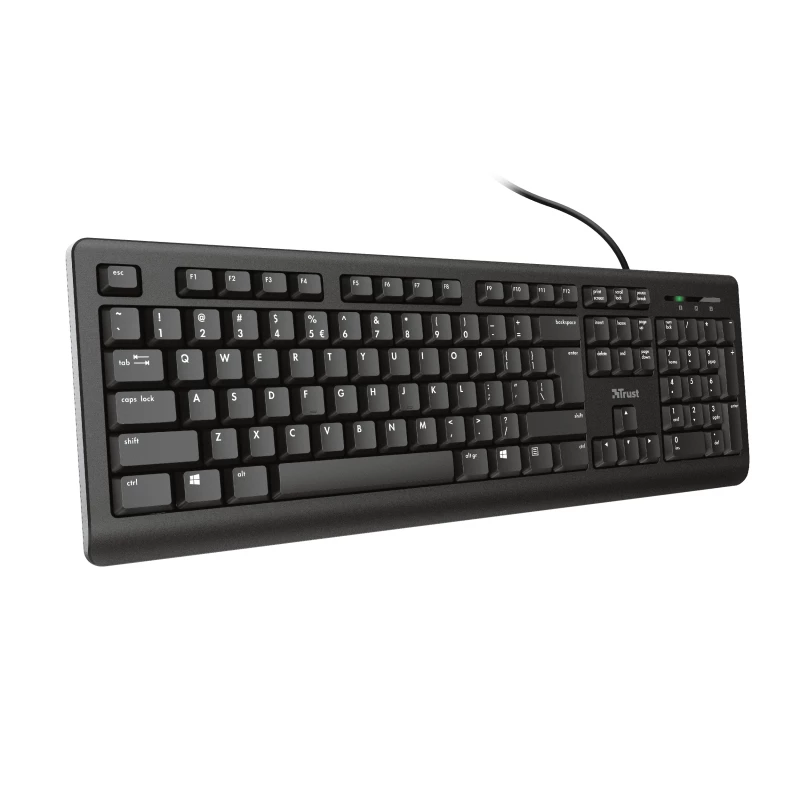 Trust Primo klaviatuur universaalne USB AZERTY Belgia must