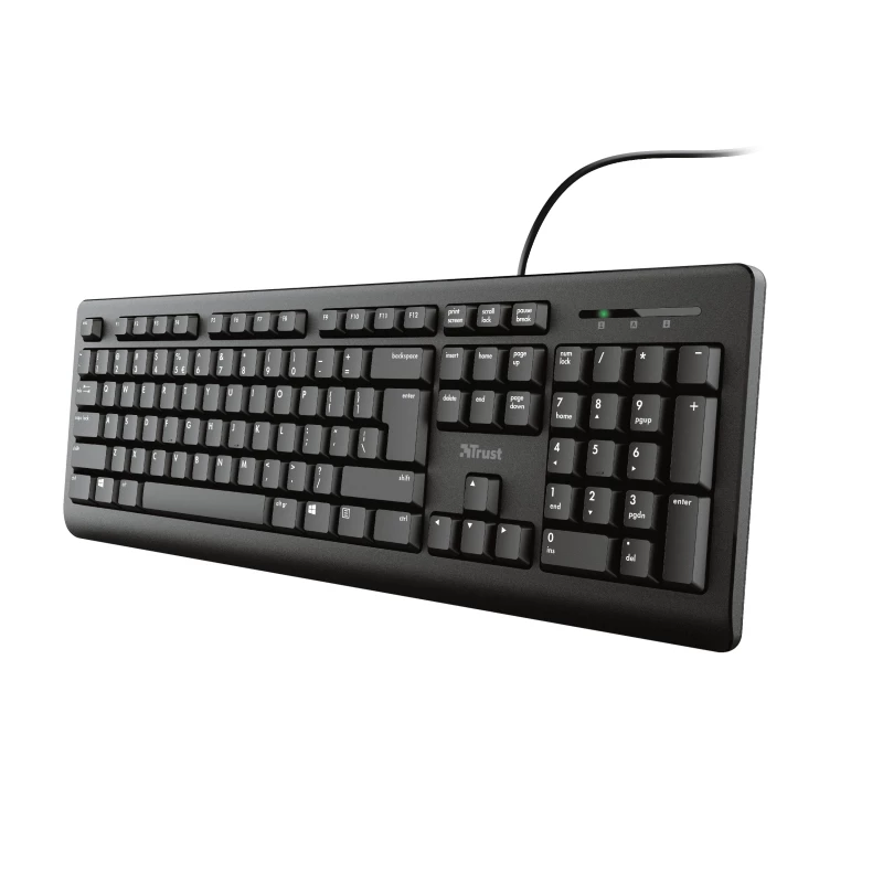 Trust Primo klaviatuur universaalne USB AZERTY Belgia must