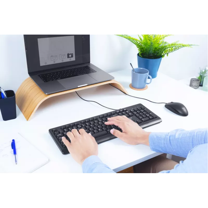 Trust Primo klaviatuur universaalne USB AZERTY Belgia must