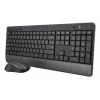 Trust TKM-450 mugav juhtmevaba klaviatuuri ja hiire komplekt, täissuuruses (100%), juhtmevaba, RF-juhtmevaba, QWERTY, must, hiir kaasas