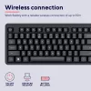 Klaviatuur TRUST Ody II täissuuruses juhtmevaba RF QWERTY Nordic must