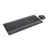 Trust Trezo klaviatuur koos hiirega kontor RF juhtmevaba AZERTY Belgia must