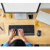 Trust Trezo klaviatuur koos hiirega kontor RF juhtmevaba AZERTY Belgia must