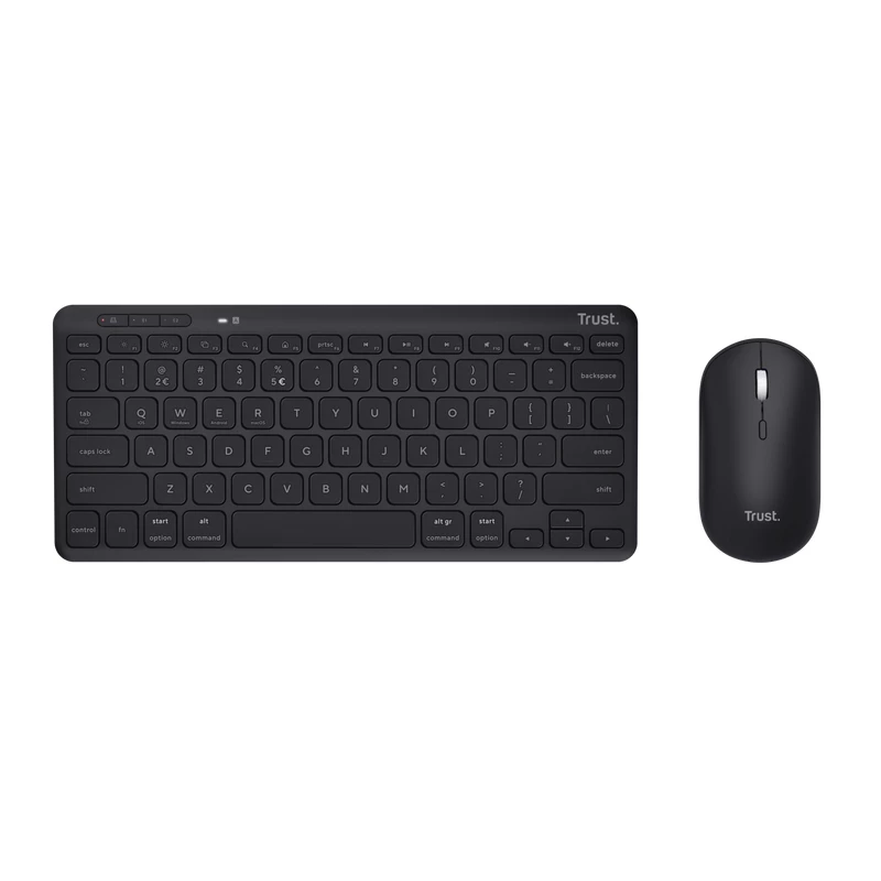 Trust Lyra klaviatuur hiirega Office RF Wireless + Bluetooth AZERTY Belgia must
