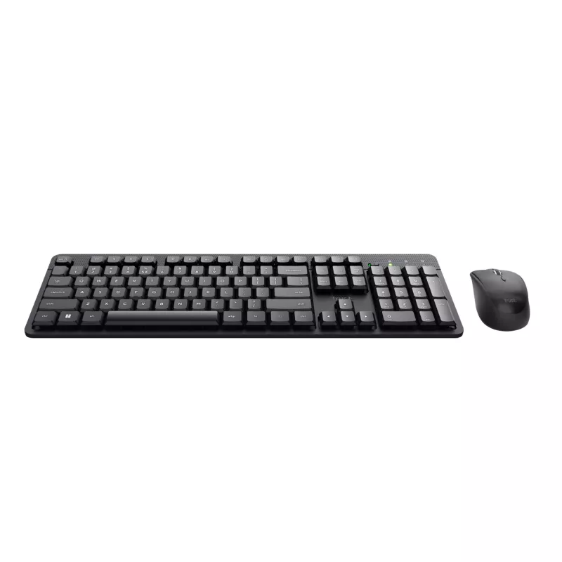 Trust Ody II klaviatuur koos hiirega kontor RF-juhtmevaba AZERTY Belgia must