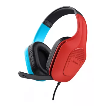 Trust GXT 416S Zirox Peakomplekt Juhtmega Peavõru Mängimine Must, tsüaan, Punane