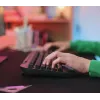 Trust GXT 836 Evocx klaviatuur Mängimine USB AZERTY Belgia Must