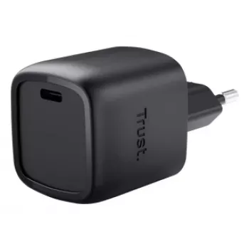 Laadija Trust Maxo 30W USB-C GaN Laadija Sisekiirlaadimine Must