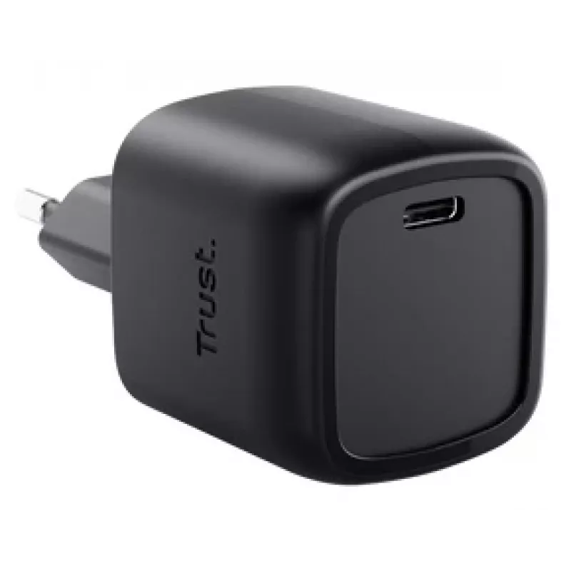Laadija Trust Maxo 30W USB-C GaN Laadija Sisekiirlaadimine Must