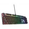 Trust GXT 871 Zora klaviatuur mängimiseks USB AZERTY Belgia must