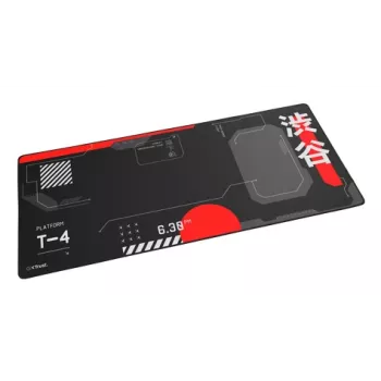 Mänguhiirematt TRUST GXT 759 XXL — 900×400 mm, PET, must/punane