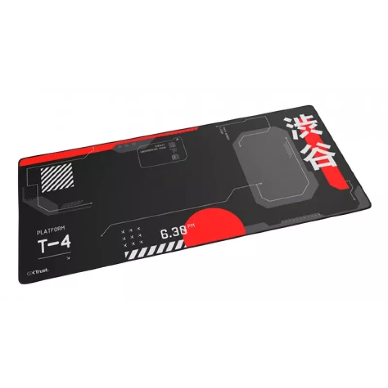 Mänguhiirematt TRUST GXT 759 XXL — 900×400 mm, PET, must/punane