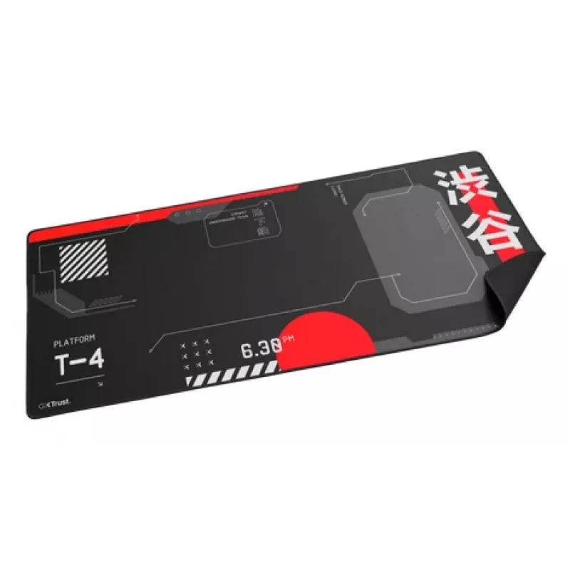 Mänguhiirematt TRUST GXT 759 XXL — 900×400 mm, PET, must/punane