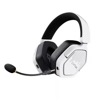 Trust GXT 493PS Carus Peakomplekt Juhtmega ja Juhtmevaba Peapael Mängimine Bluetooth Valge
