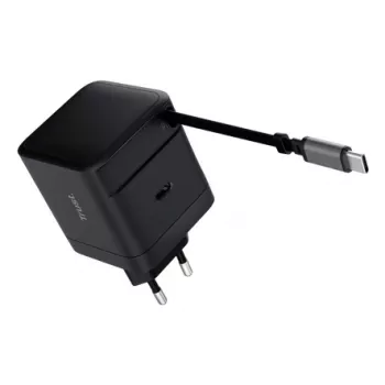 TRUSTi laadija Maxo 65W USB-C 67 cm sissetõmmatava kaabliga