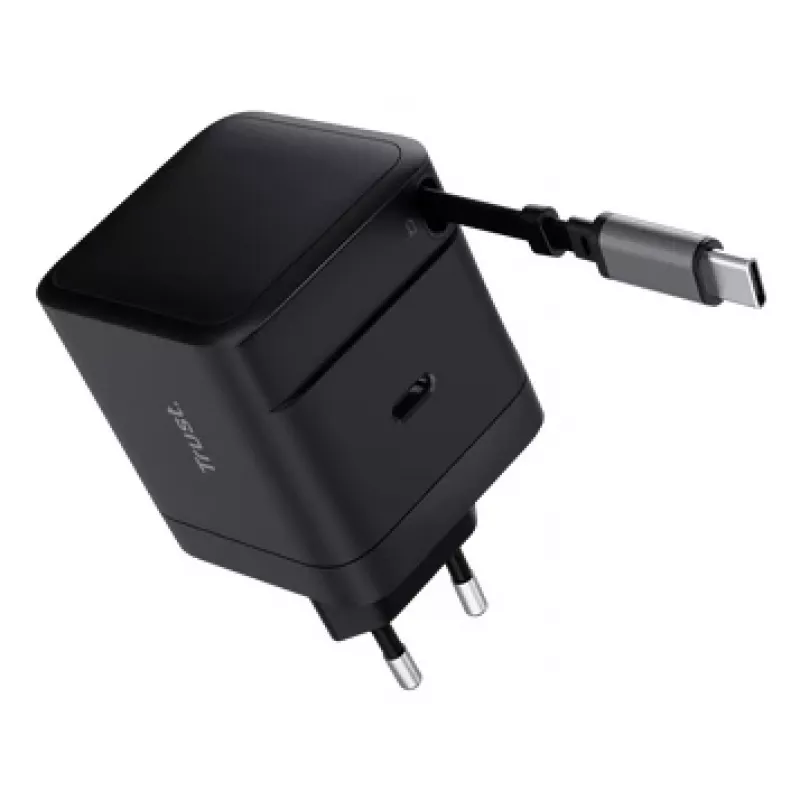 TRUSTi laadija Maxo 65W USB-C 67 cm sissetõmmatava kaabliga