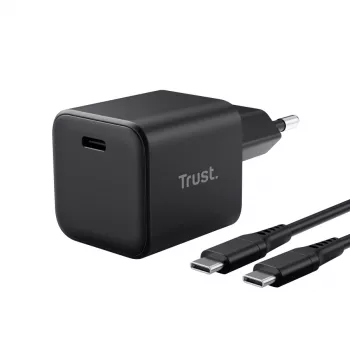 Laadija TRUST Maxo Ultra-small 65W GaN USB-C must 2 m kaabliga
