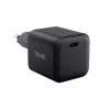 Laadija TRUST Maxo Ultra-small 65W GaN USB-C must 2 m kaabliga