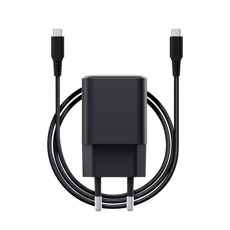 Laadija TRUST Maxo Ultra-small 65W GaN USB-C must 2 m kaabliga