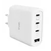 TRUST Maxo 65W siseruumide vahelduvvoolu kiirlaadija, 3x USB-C, maksimaalselt 20 V, 2 m kaabel, valge