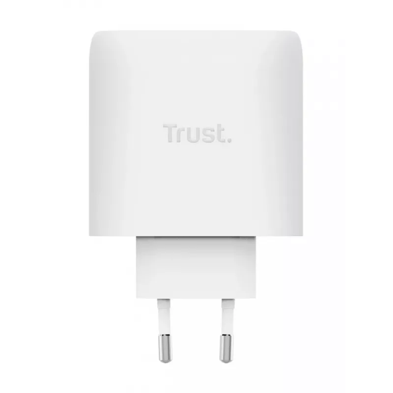 TRUST Maxo 65W siseruumide vahelduvvoolu kiirlaadija, 3x USB-C, maksimaalselt 20 V, 2 m kaabel, valge