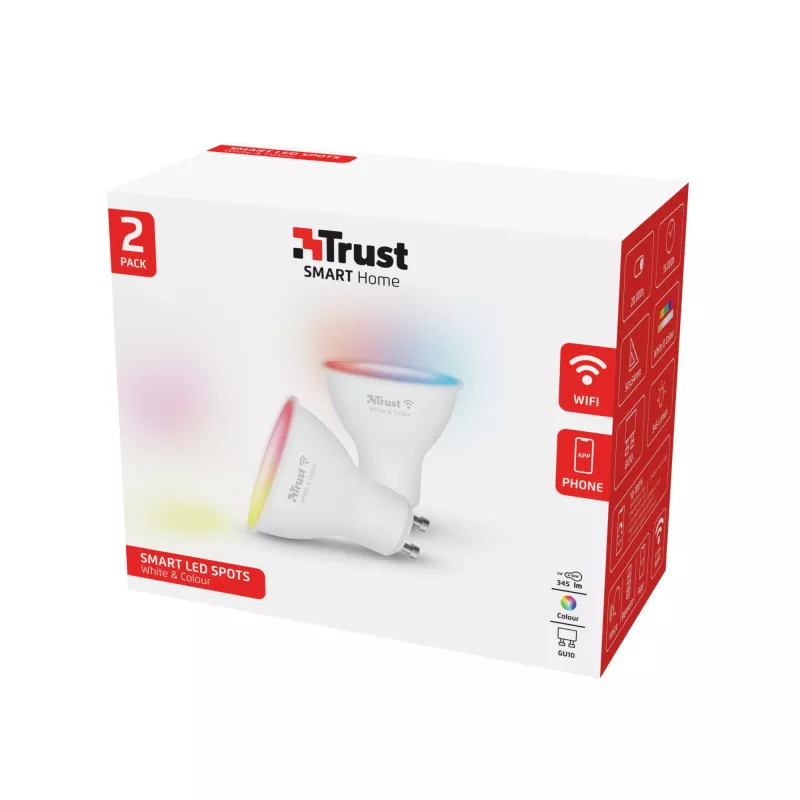 Nutipirn Trust 71292 Wi-Fi Valge 50 mm x 50 mm x 54 mm