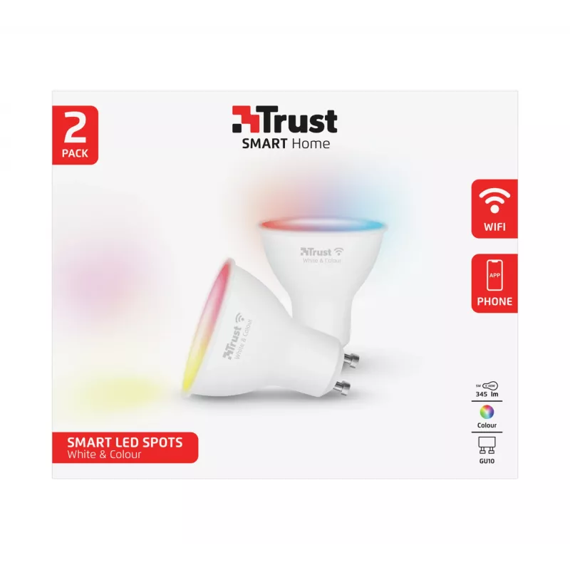 Nutipirn Trust 71292 Wi-Fi Valge 50 mm x 50 mm x 54 mm