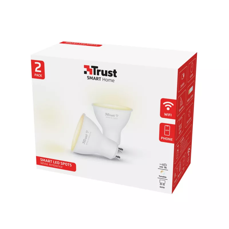 Trust 71296 nutikas valgustus Nutikas pirn Wi-Fi