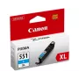 Canon CLI-551XL C turvavärviga tindikassett 1 tk Originaal Suure (XL) mahutavusega Fototsüaan