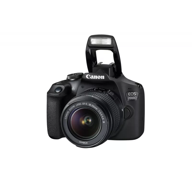 Canon EOS 2000D BK 18-55 IS + SB130 +16GB EU26 peegelkaamera komplekt 24,1 MP CMOS 6000 x 4000 pikslit Must