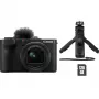 Kompaktkaamera Canon PowerShot V1 Premium Vlogger Kit — 22,3 MP, 1/4-tolline CMOS, 4K UHD, 3,1-kordne optiline suum, 3-tolline puuteekraan, must