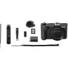 Kompaktkaamera Canon PowerShot V1 Premium Vlogger Kit — 22,3 MP, 1/4-tolline CMOS, 4K UHD, 3,1-kordne optiline suum, 3-tolline puuteekraan, must